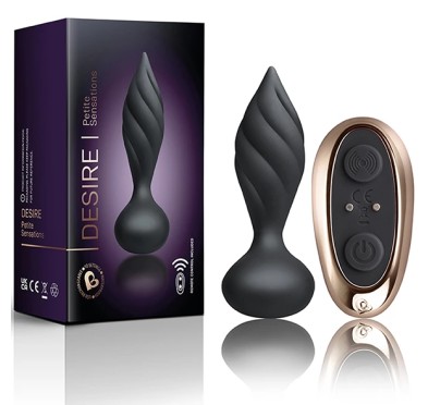 Plug analny wibrujący - Rocks-Off Petite Sensations Desire Black